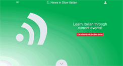 Desktop Screenshot of newsinslowitalian.com