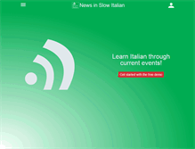 Tablet Screenshot of newsinslowitalian.com